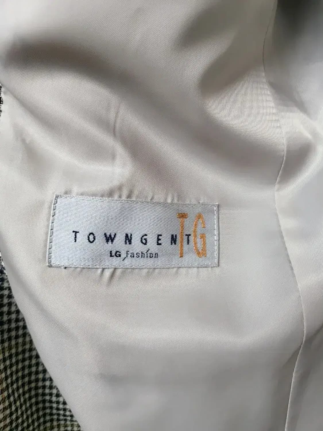 타운젠트 호칭94(남성95) 브라운체크 빈티지 블레이져,이염체크필,여름, 상품이미지2