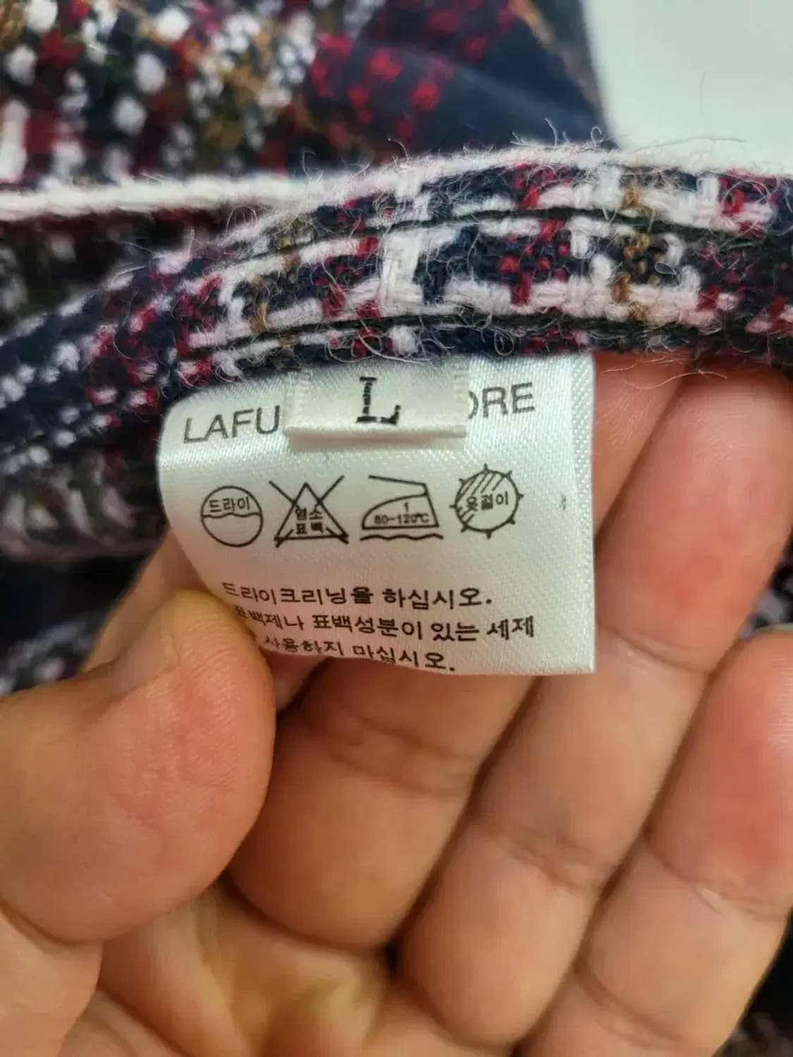 무신사X라퍼지스토어 L 100 와이드체크 셔츠자켓 가슴단면63총장75 상품이미지3