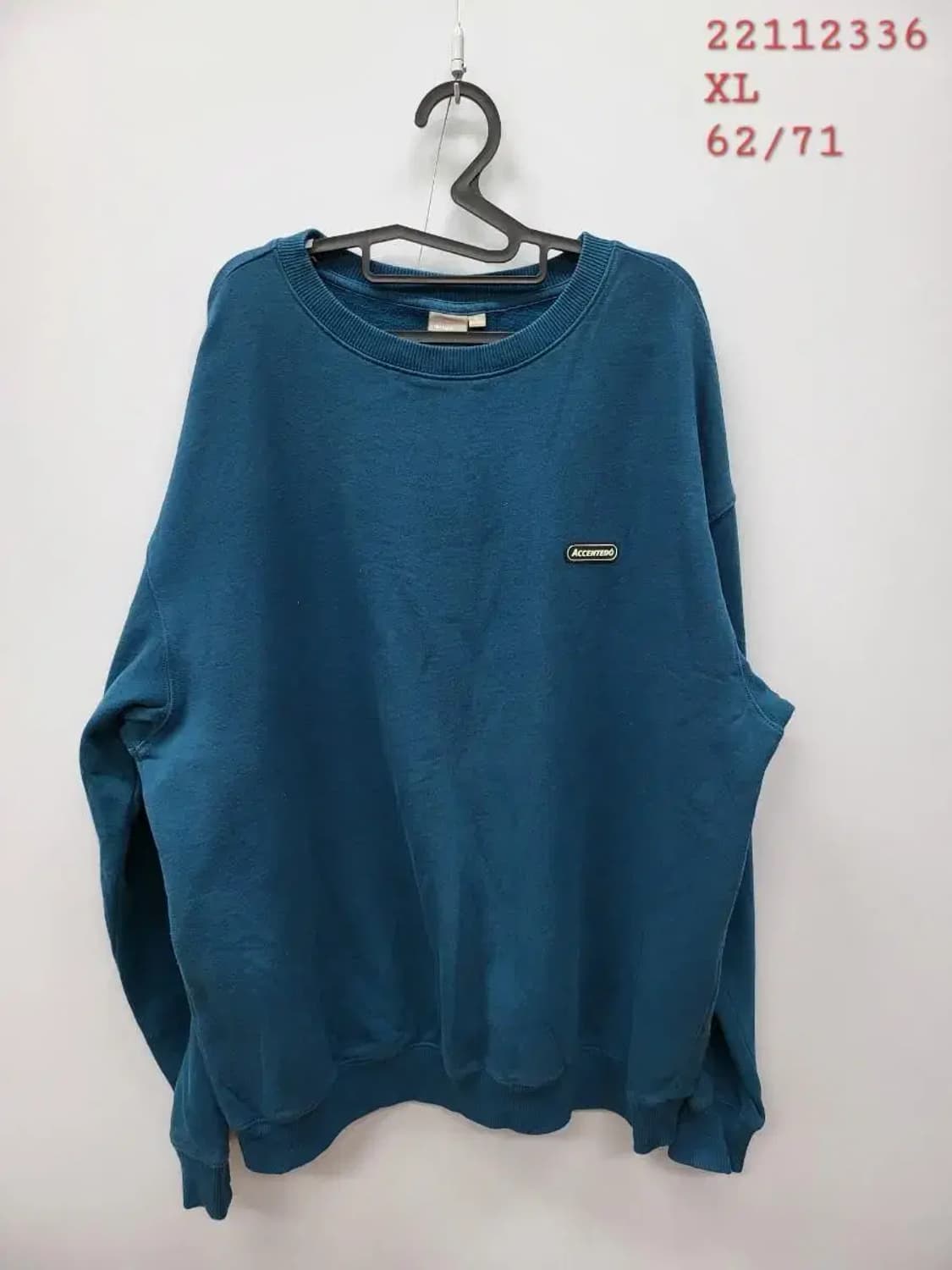 스파오 XL 105 코발트 기모 맨투맨 라운드티셔츠, 실측62-71 상품이미지1