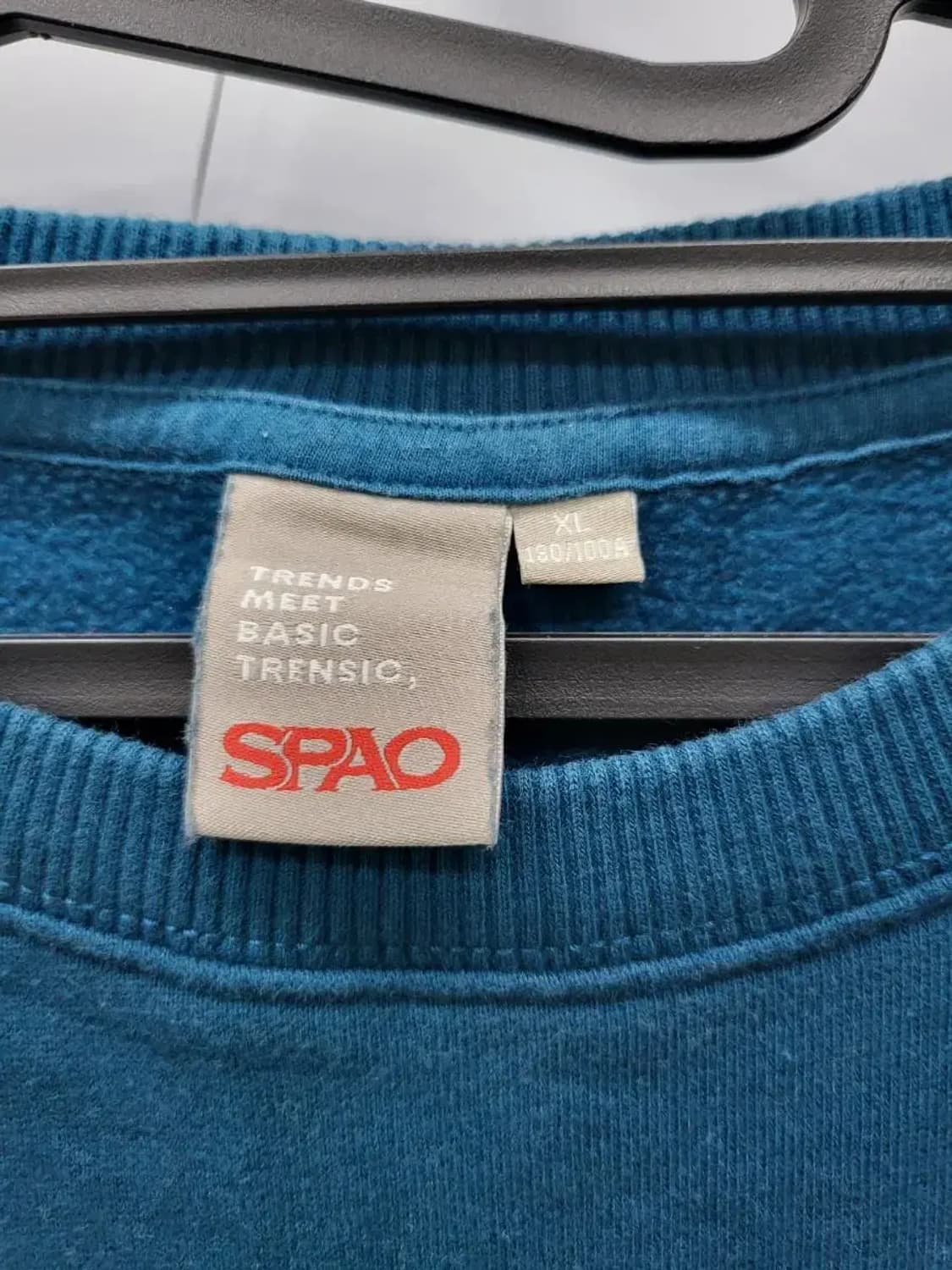 스파오 XL 105 코발트 기모 맨투맨 라운드티셔츠, 실측62-71 상품이미지2