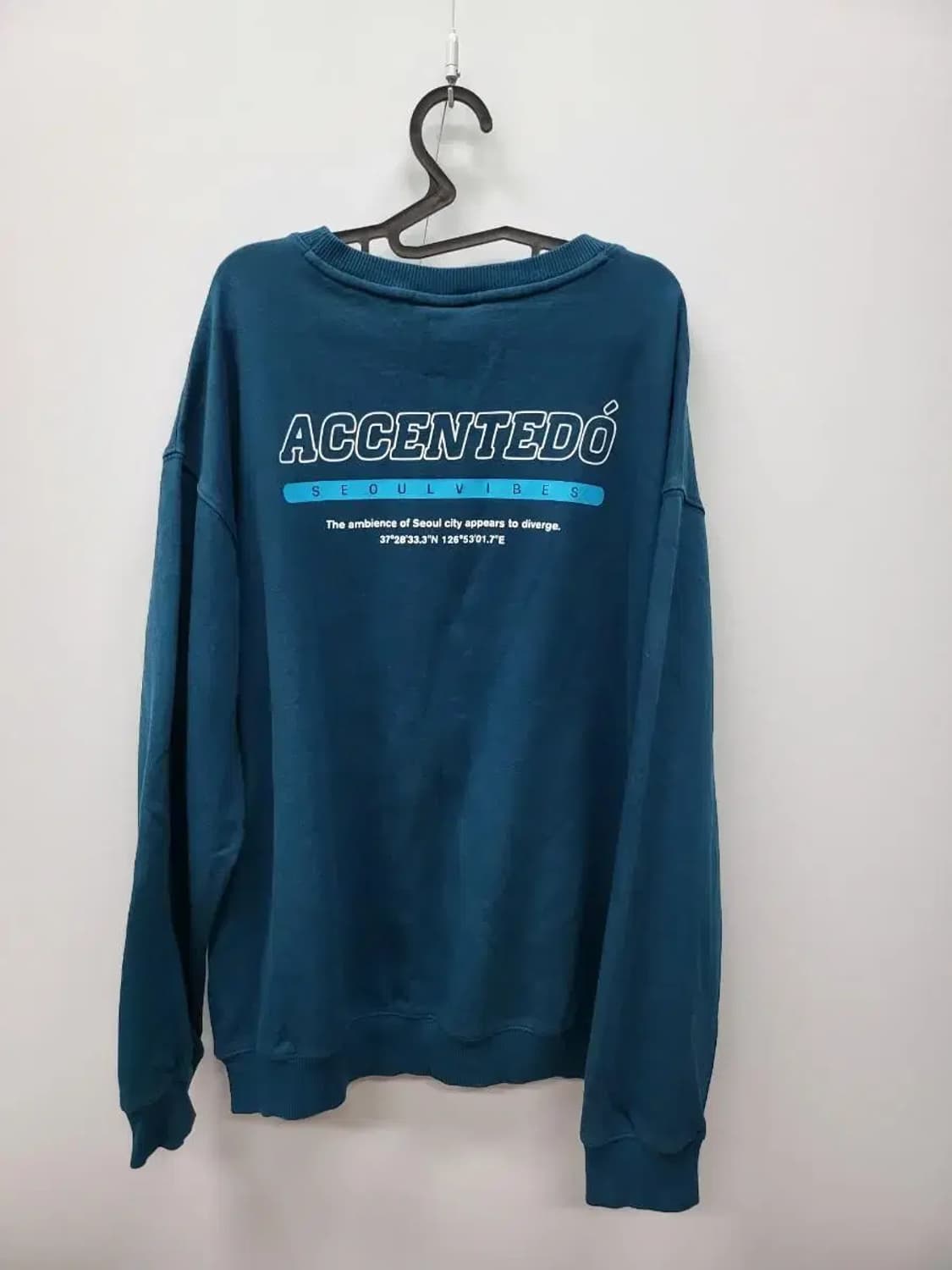 스파오 XL 105 코발트 기모 맨투맨 라운드티셔츠, 실측62-71 상품이미지4