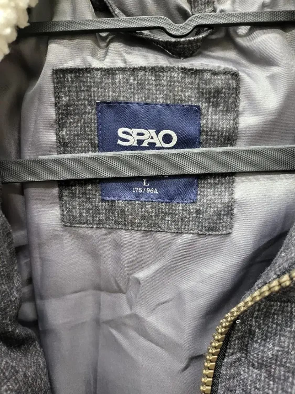 SPAO 스파오 L 100 양털넥카라 패딩점퍼, 실측55-67 상품이미지2