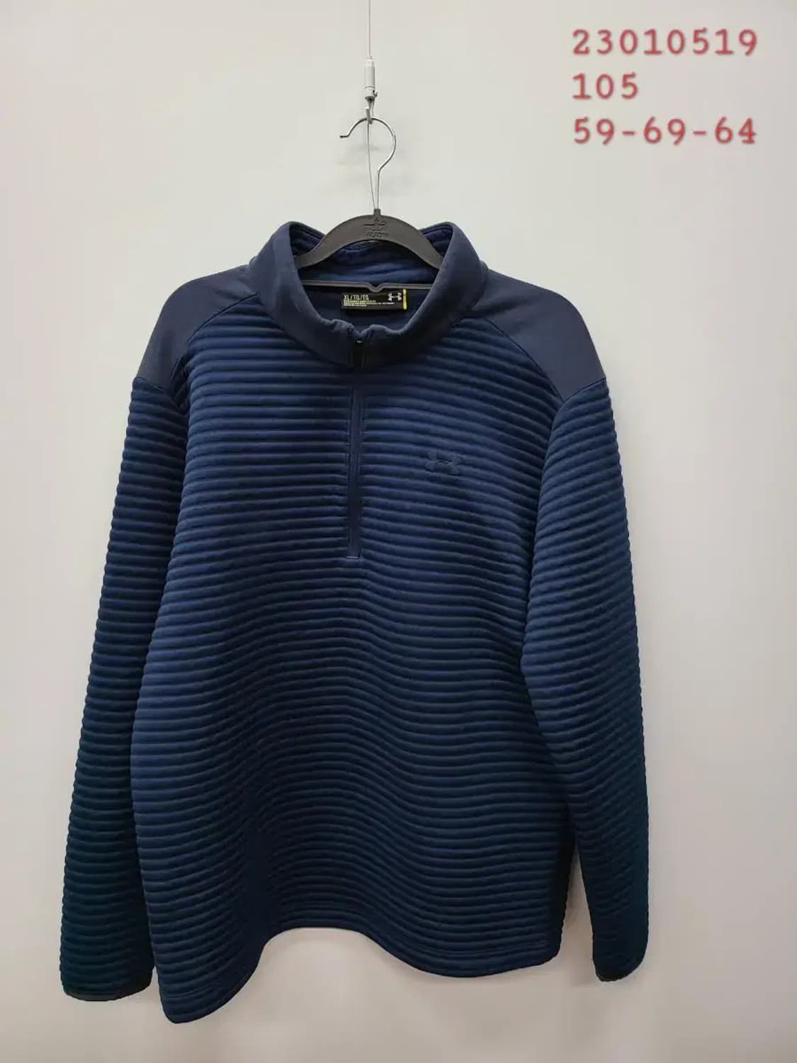 언더아머 XL 105 반집업 상의, 실측59-69 상품이미지1