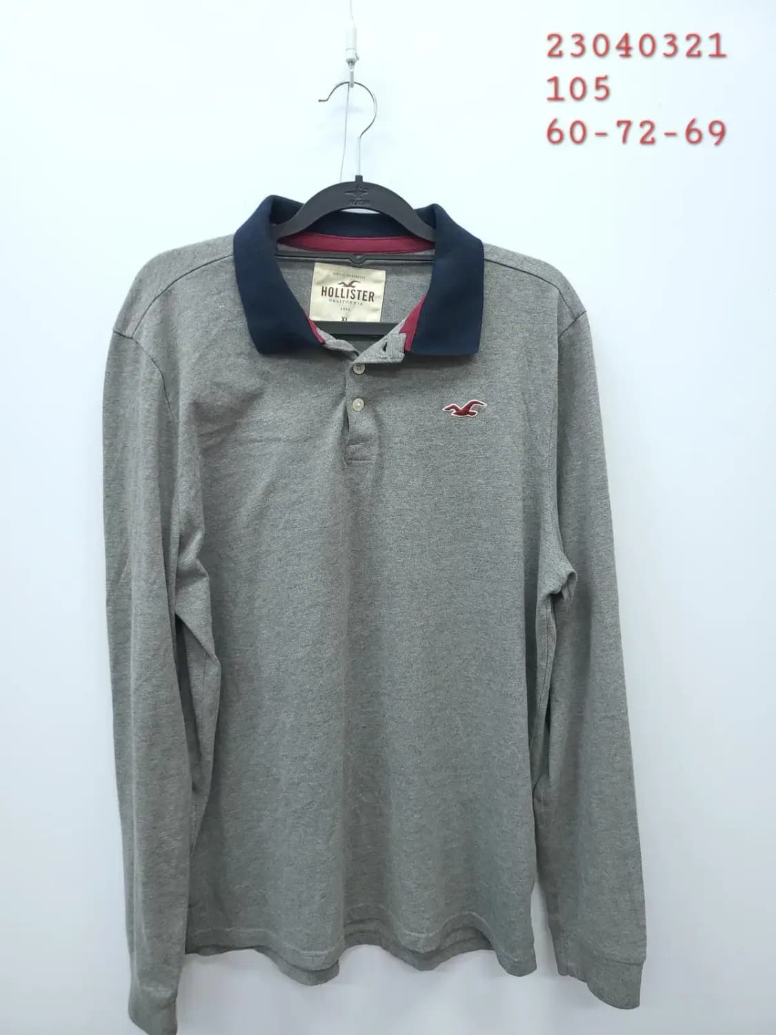 홀리스터 XL 105 카라 티셔츠, 실측60-72-69 상품이미지1