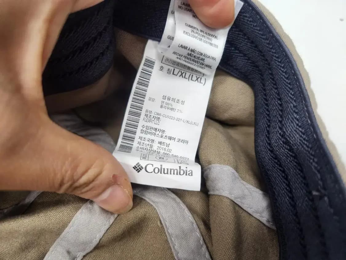 모자)컬럼비아 L-XL 가죽패치 빈티지 볼캡, 야구모자 상품이미지10