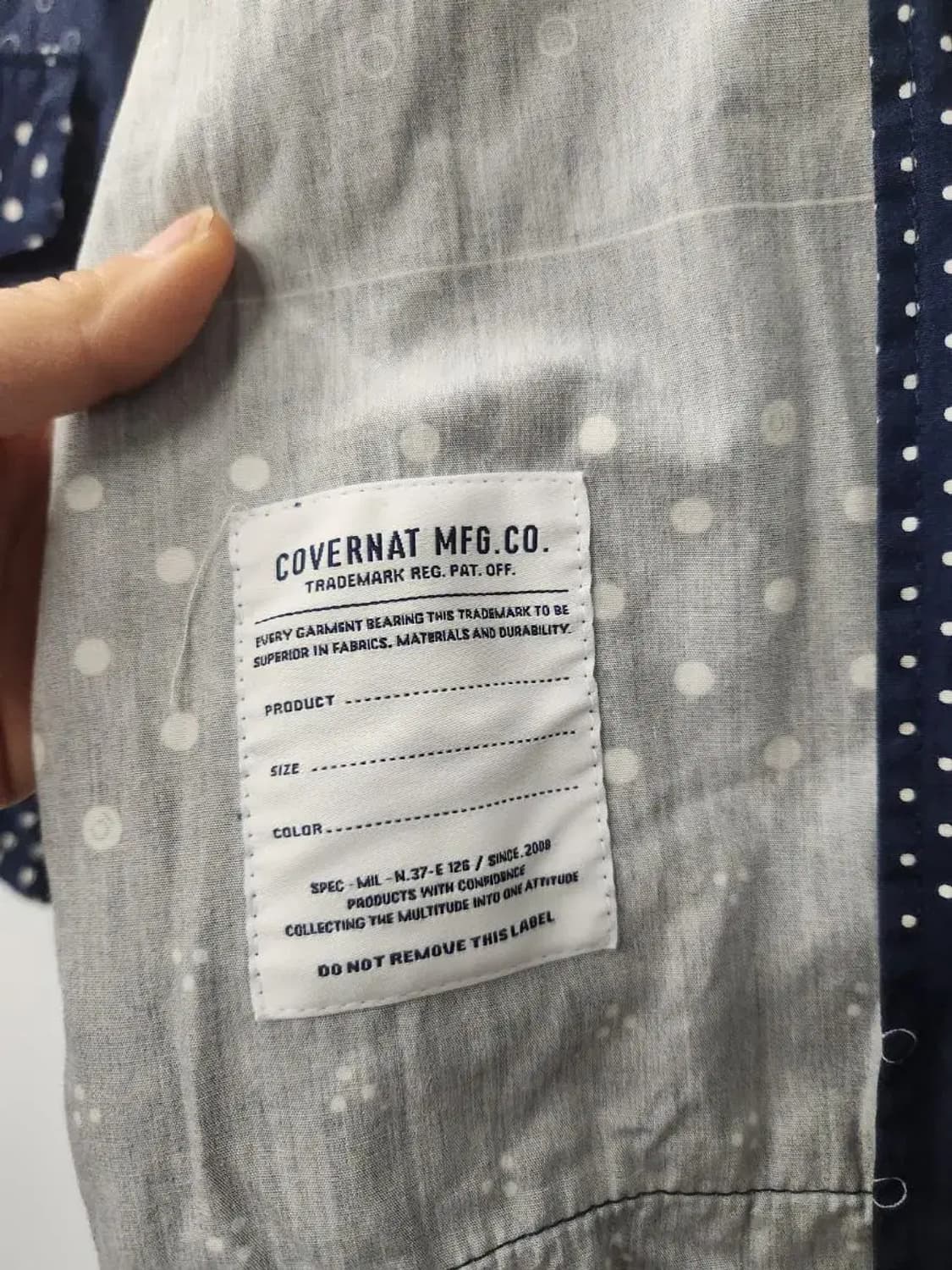 커버낫 M 95 C로고 프린팅 카라집업자켓, 실측57-64 상품이미지10