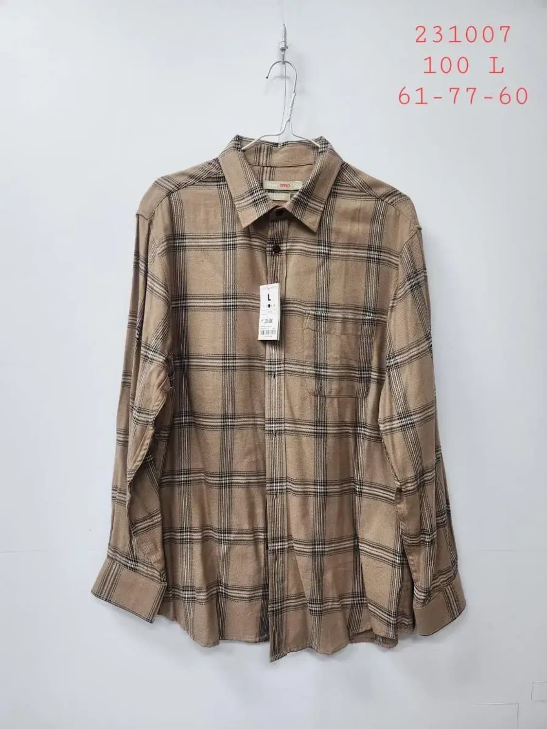 SPAO 스파오 L 100 춘추 체크셔츠, 실측61-77-60 상품이미지1