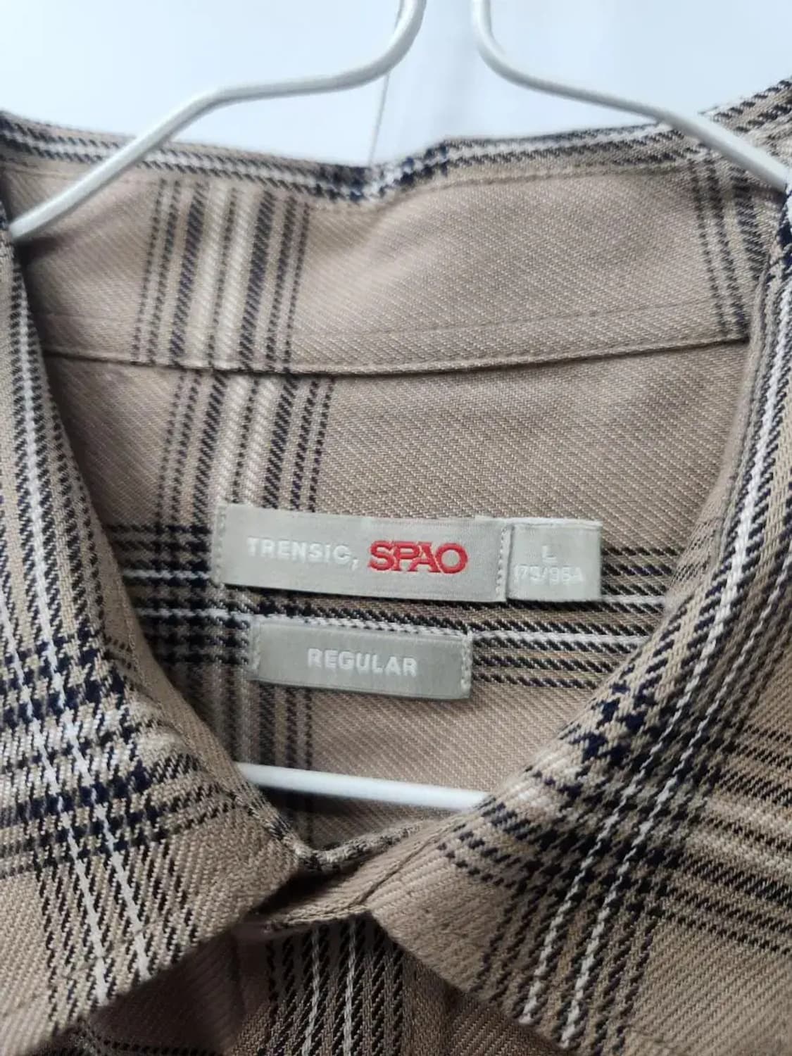 SPAO 스파오 L 100 춘추 체크셔츠, 실측61-77-60 상품이미지4