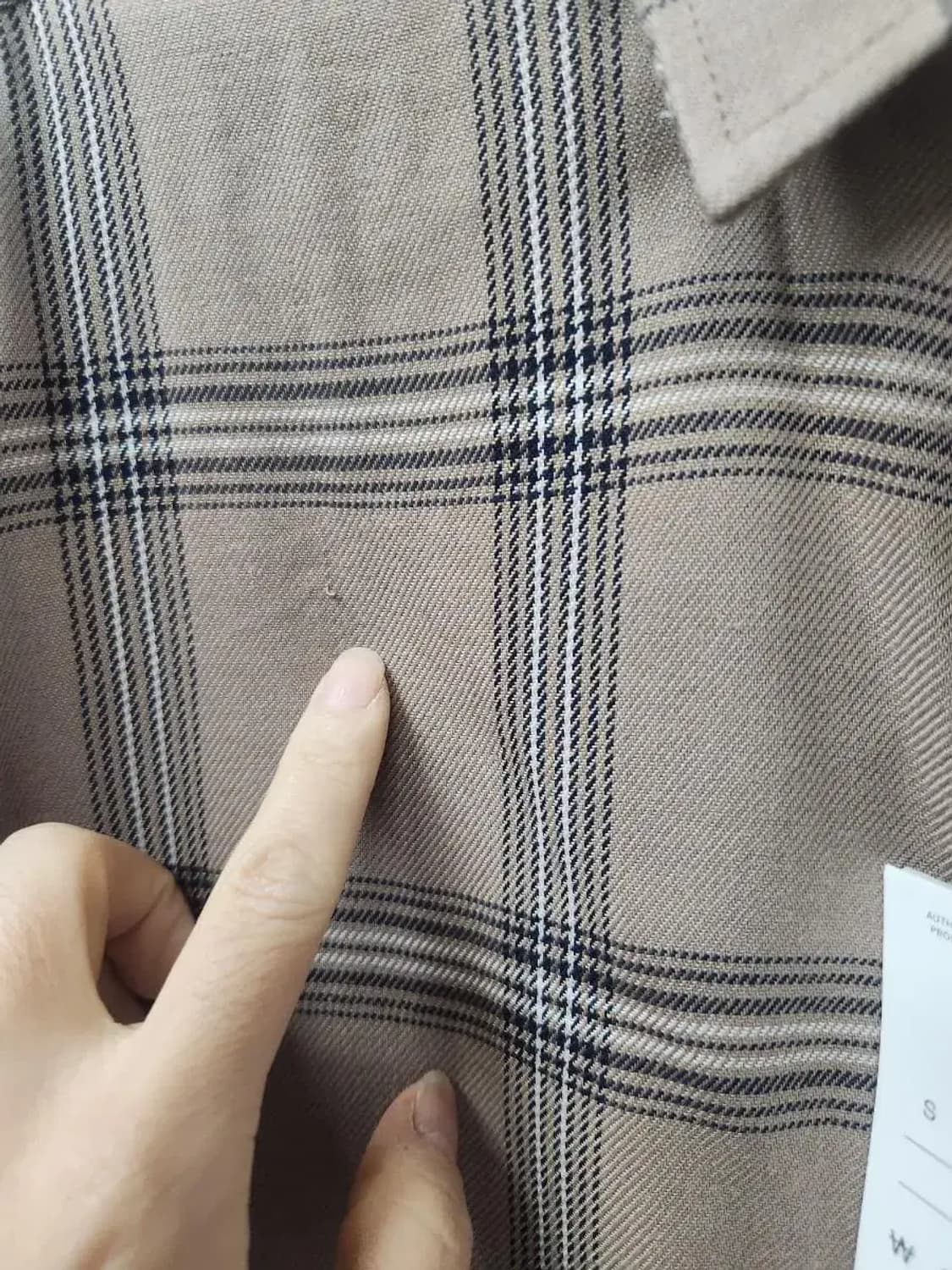 SPAO 스파오 L 100 춘추 체크셔츠, 실측61-77-60 상품이미지5