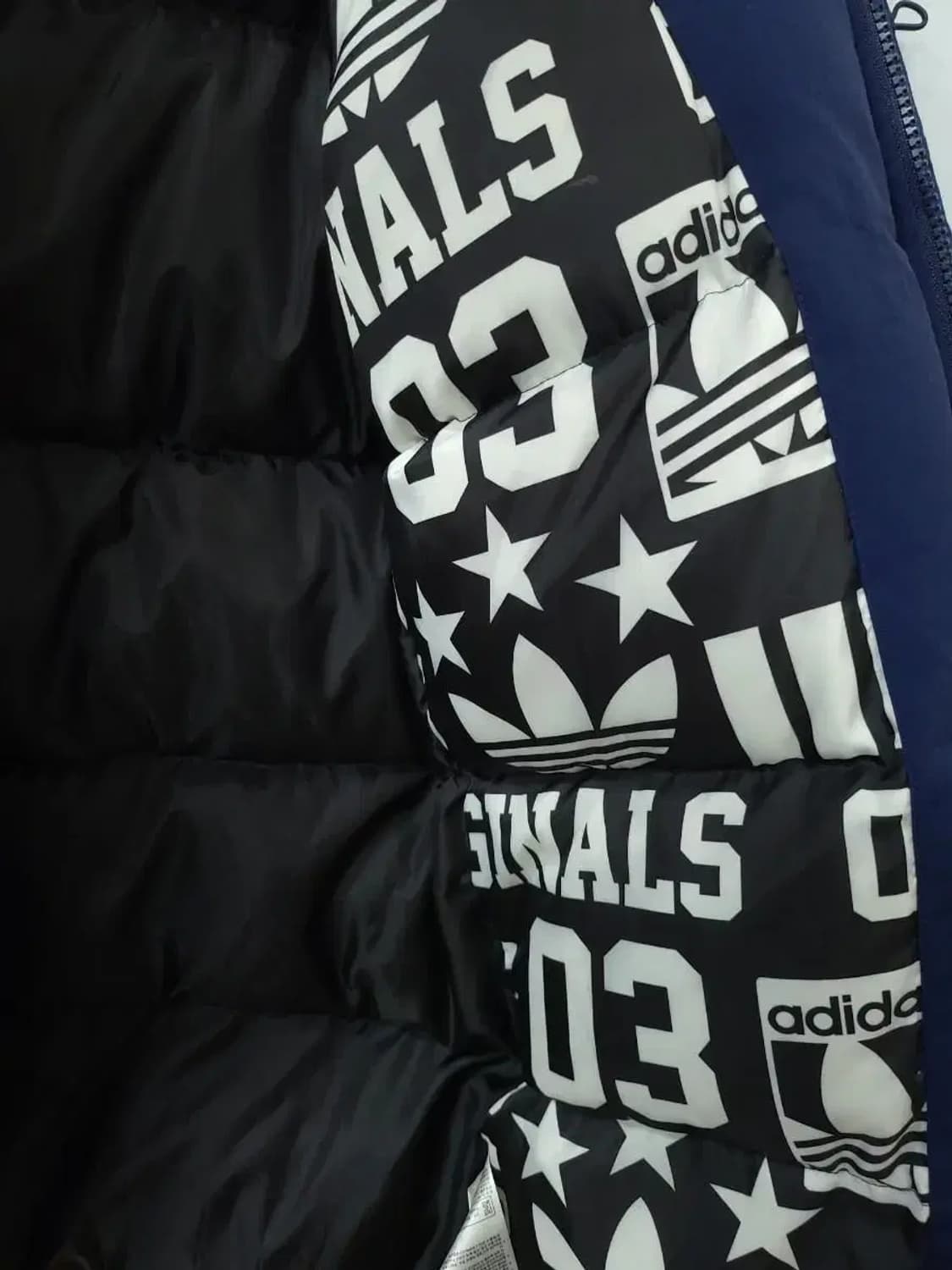 아디다스 90 S 뱃지 다운,실측50-86 상품이미지3