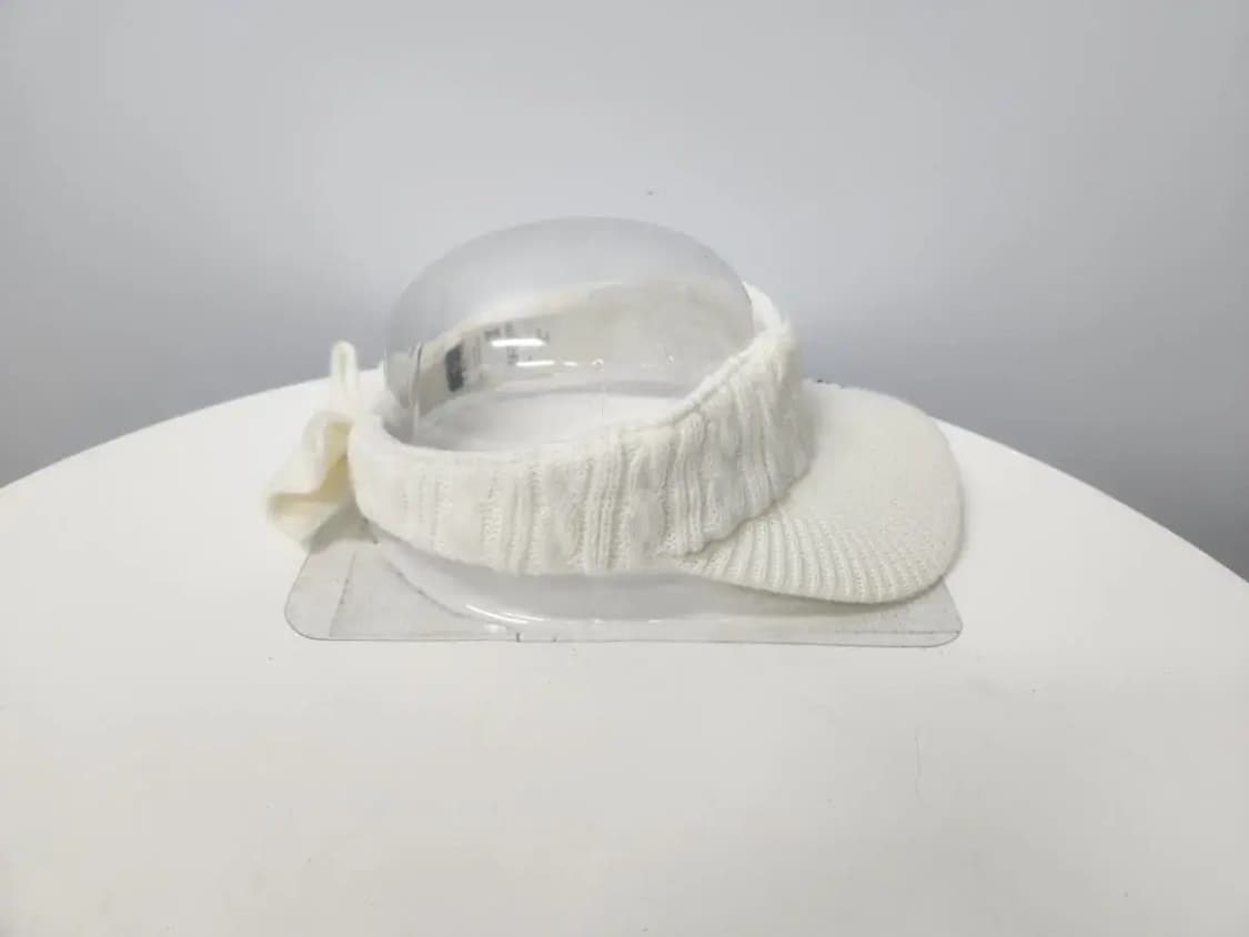 골프모자)잭버니 파리게이츠 골프 화이트 니트 썬캡, 이마보호대사용 상품이미지4