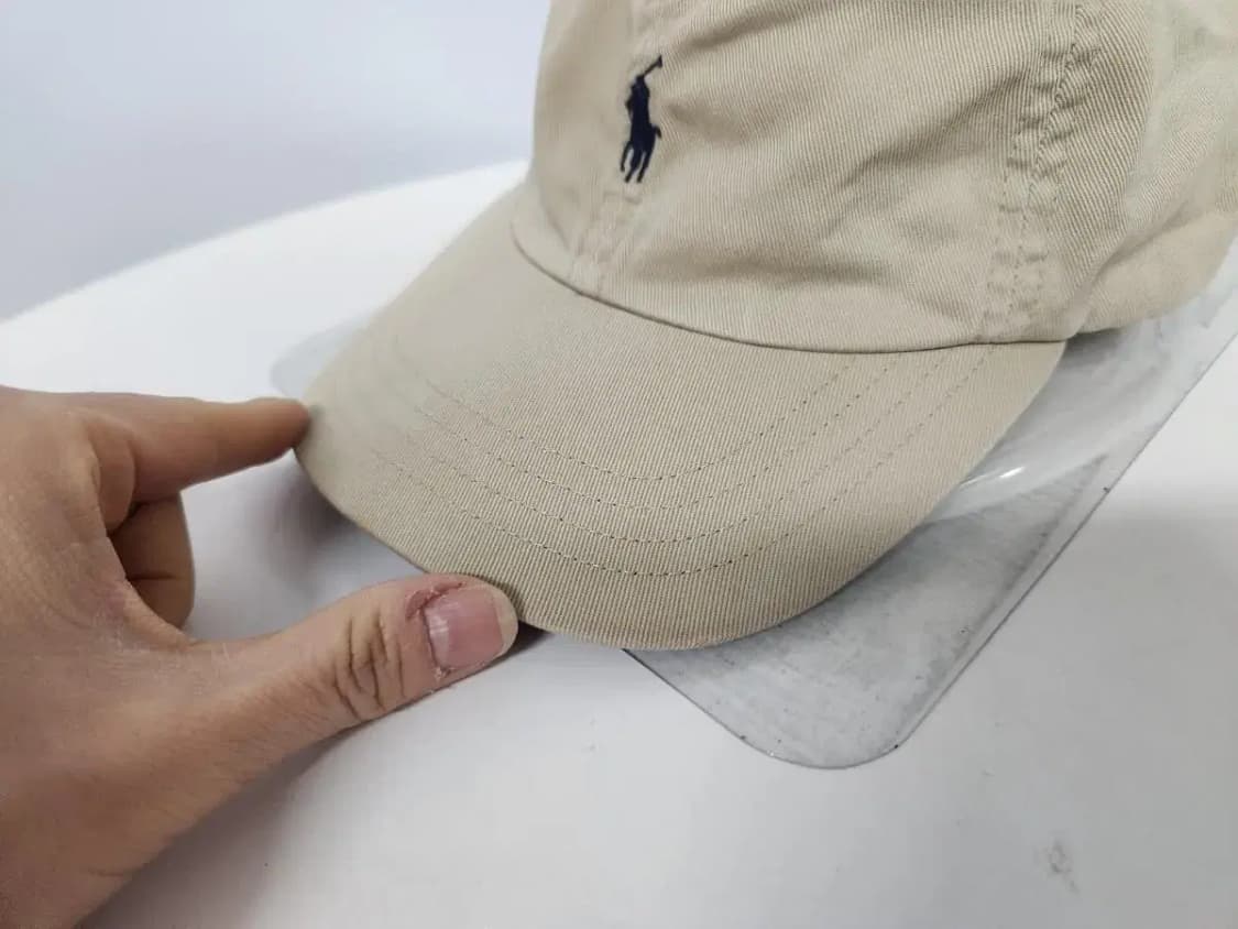 모자)폴로랄프로렌 브라운/네이비포니, 챙끝미세이염, 세탁완료 상품이미지3