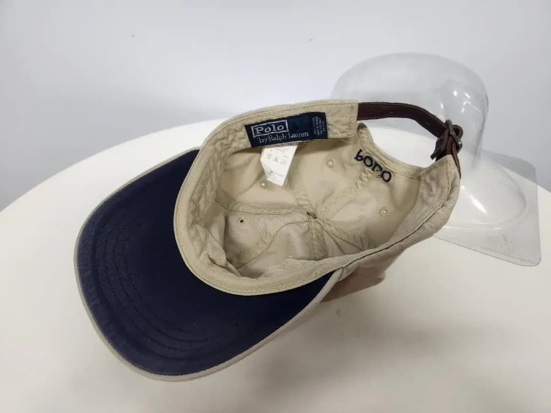 모자)폴로랄프로렌 브라운/네이비포니, 챙끝미세이염, 세탁완료 상품이미지7