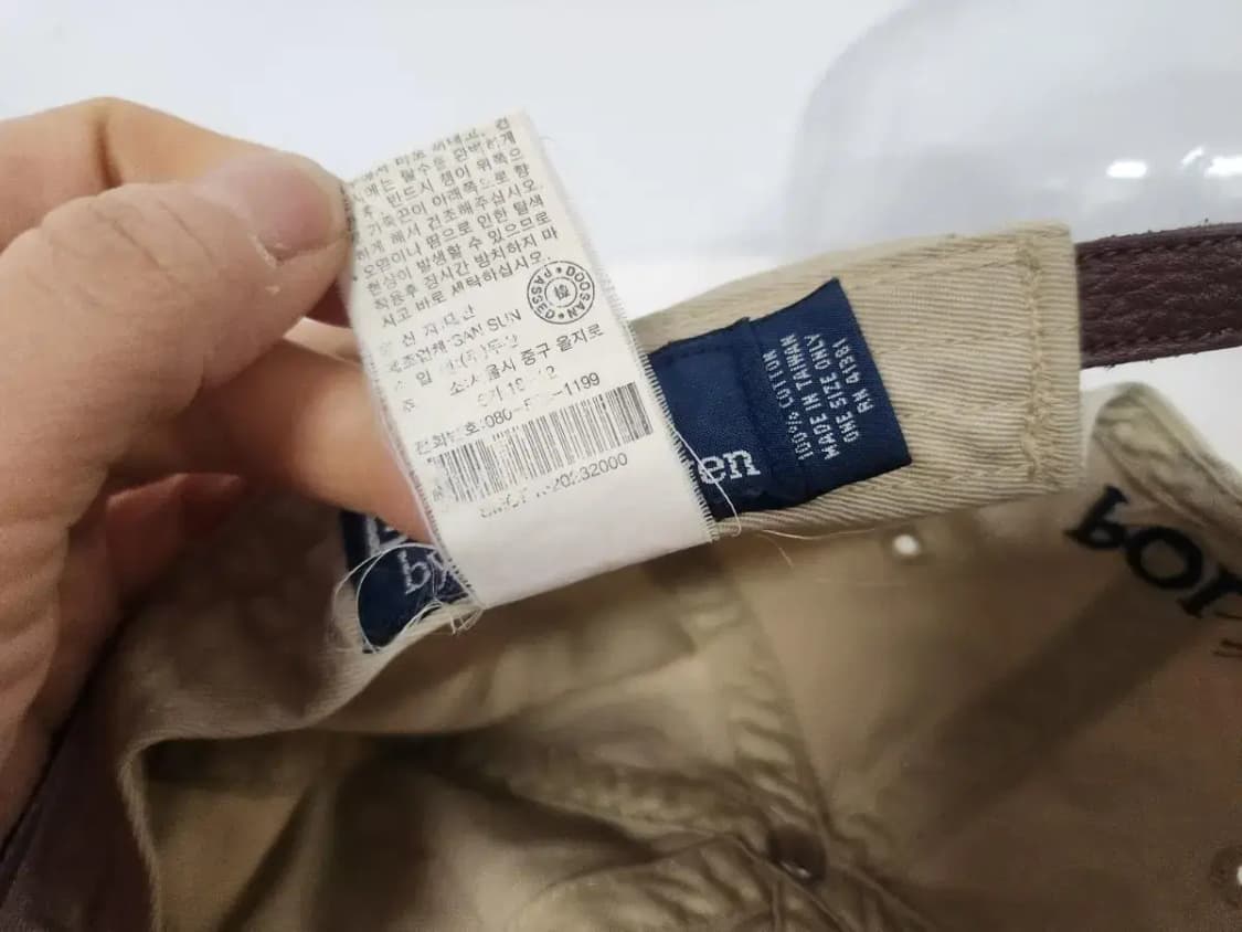 모자)폴로랄프로렌 브라운/네이비포니, 챙끝미세이염, 세탁완료 상품이미지9