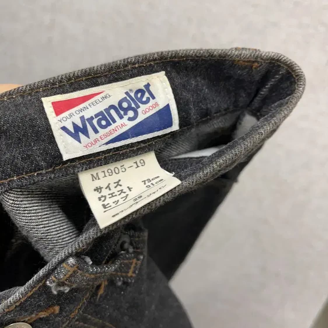 랭글러 재팬 데님 흑청바지 28인치 K05256 상품이미지4