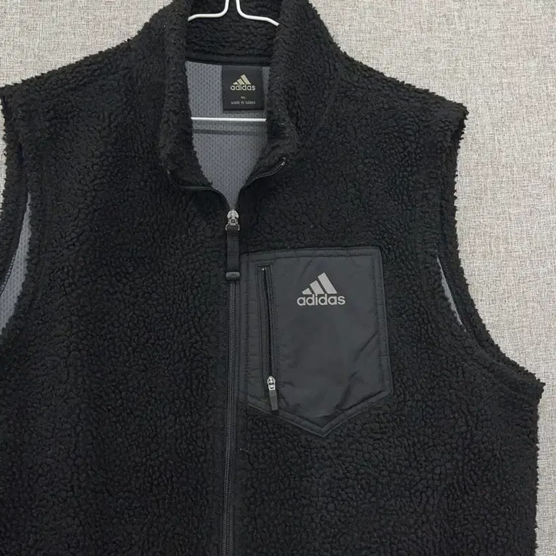 아디다스 후리스 플리스 집업 조끼 베스트 105 K05653 상품이미지3