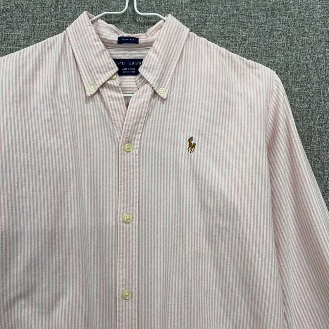 폴로 랄프로렌 딸기우유맛 스트라이프 슬림핏 셔츠 95 K05873 상품이미지3