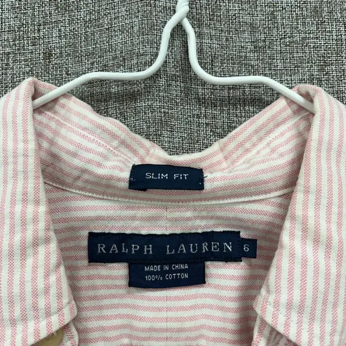 폴로 랄프로렌 딸기우유맛 스트라이프 슬림핏 셔츠 95 K05873 상품이미지4