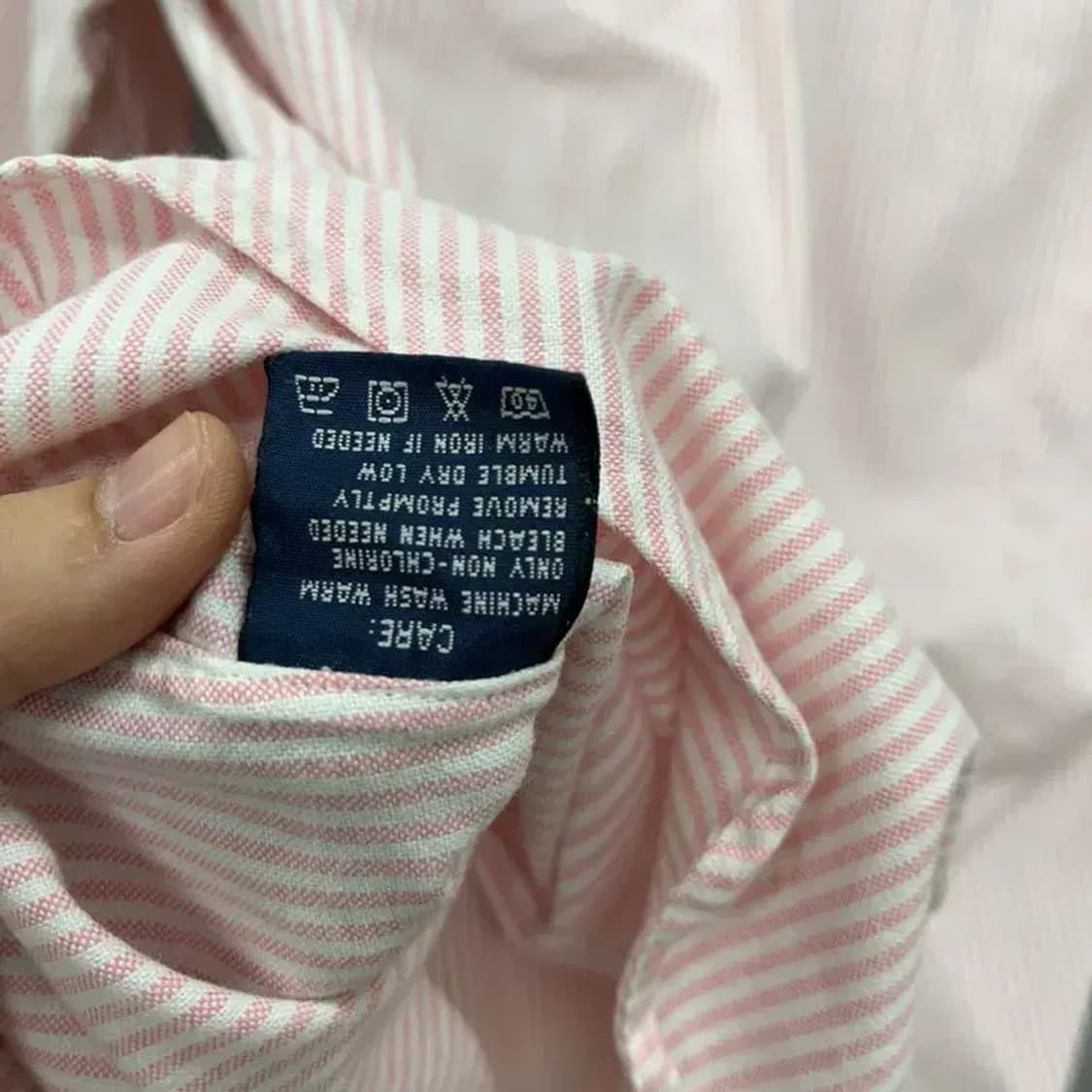 폴로 랄프로렌 딸기우유맛 스트라이프 슬림핏 셔츠 95 K05873 상품이미지5