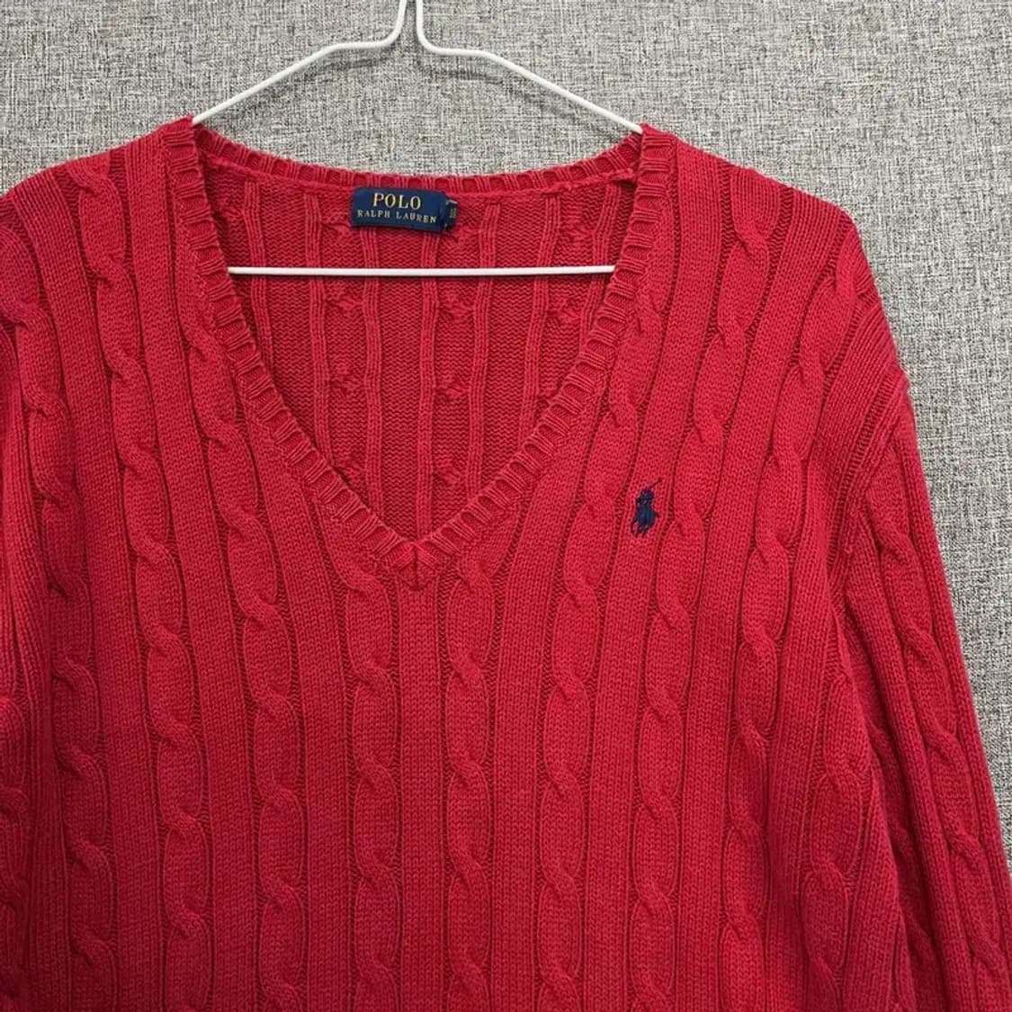 폴로 랄프로렌 브이넥 꽈배기 니트 95 K06110 상품이미지3