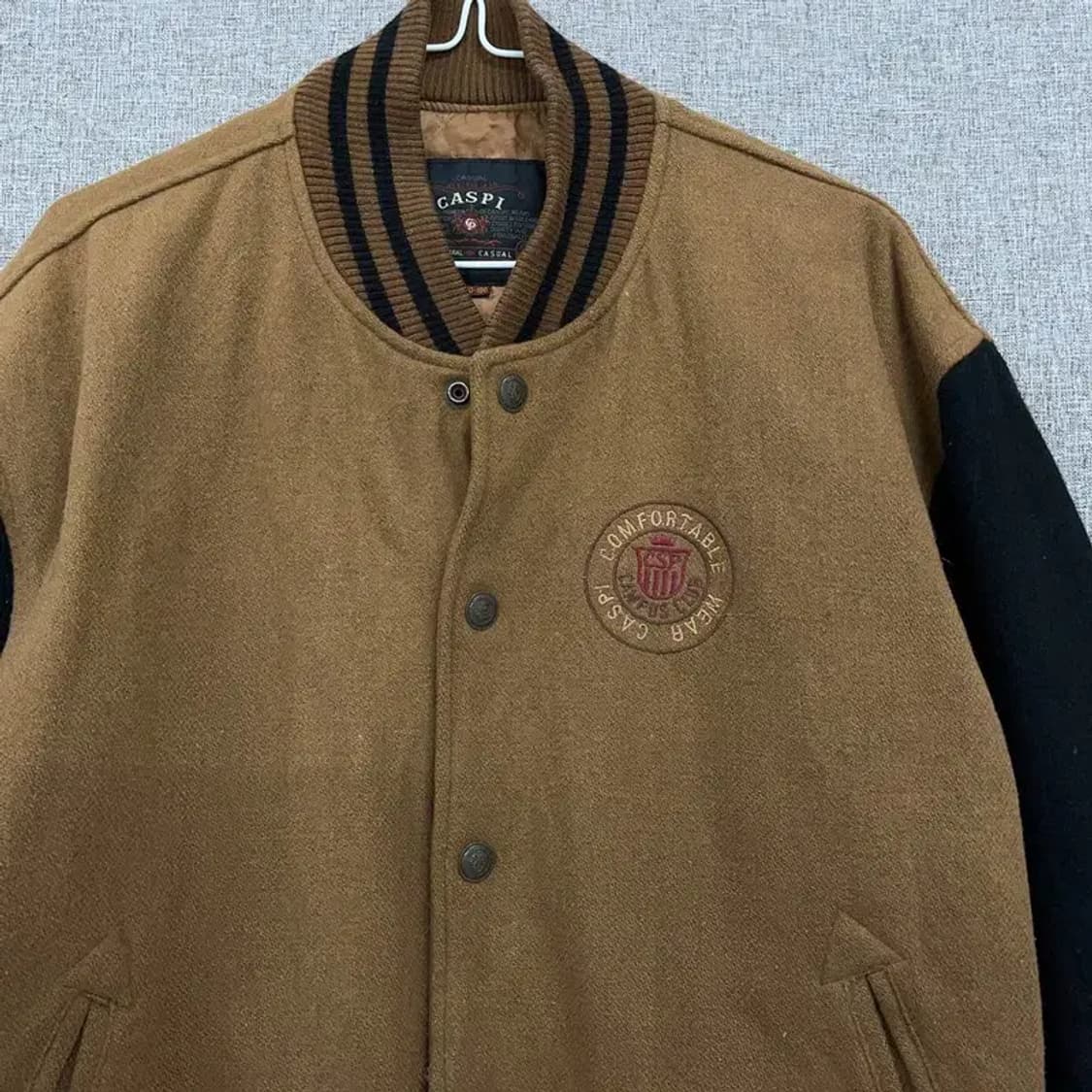 CASPI 카스피 빈티지 울 바시티 스타디움 자켓 100 K06340 상품이미지3