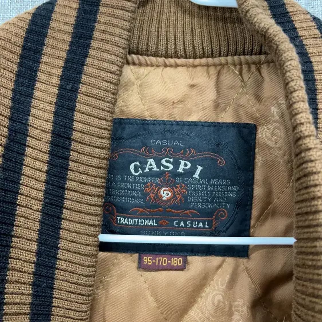 CASPI 카스피 빈티지 울 바시티 스타디움 자켓 100 K06340 상품이미지4