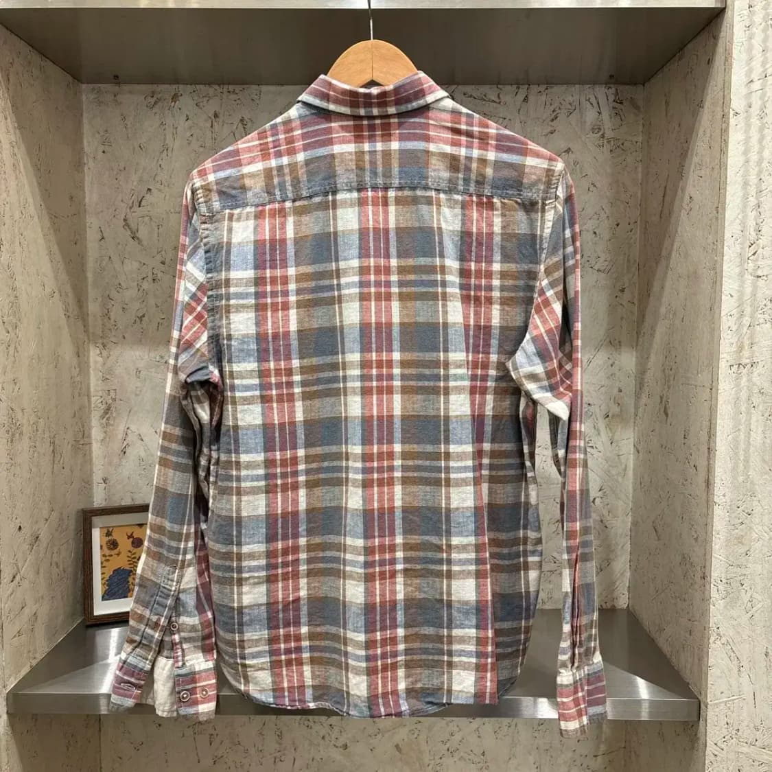 코오롱 시리즈 린넨 체크 셔츠 상품이미지2