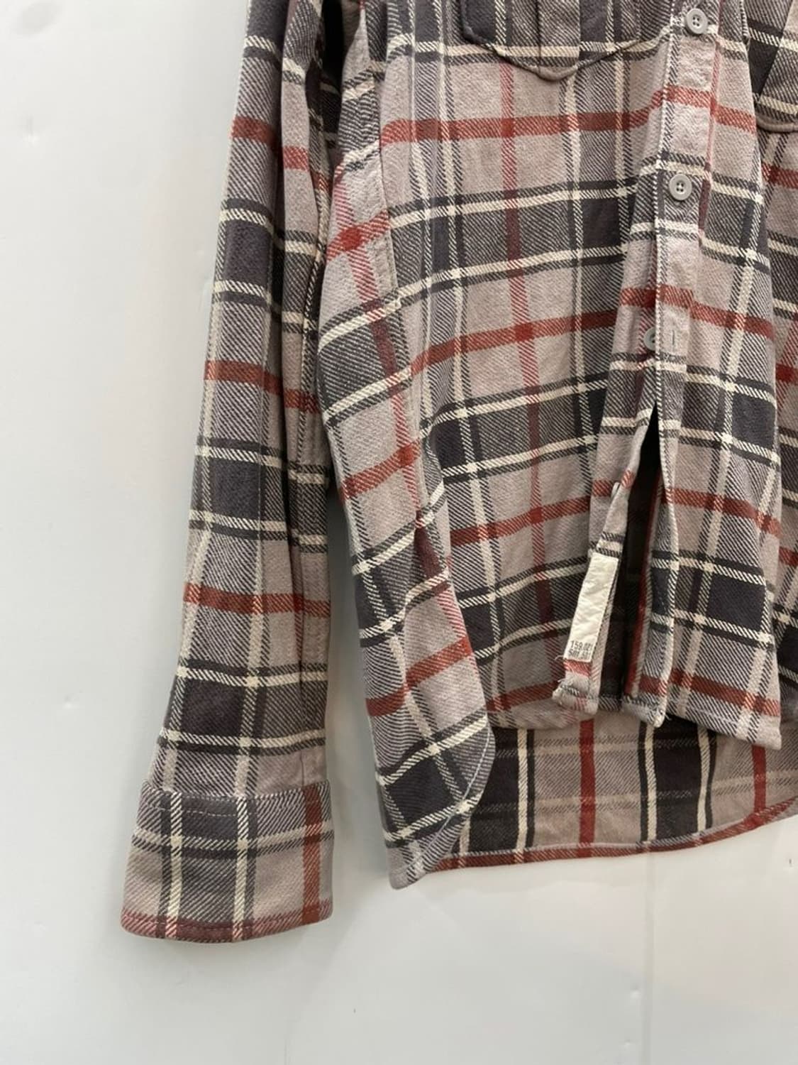 xl 슈퍼드라이 체크 오버핏 후디 셔츠 남방 빈티지 올드스쿨룩 상품이미지6