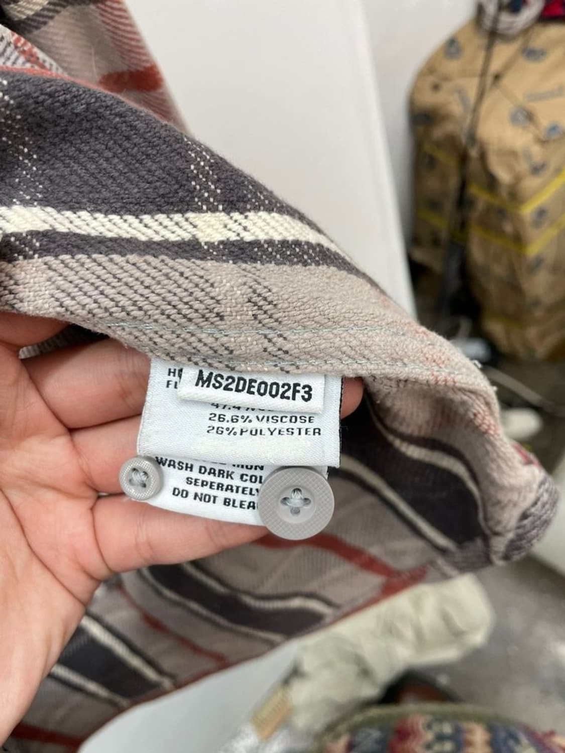 xl 슈퍼드라이 체크 오버핏 후디 셔츠 남방 빈티지 올드스쿨룩 상품이미지9