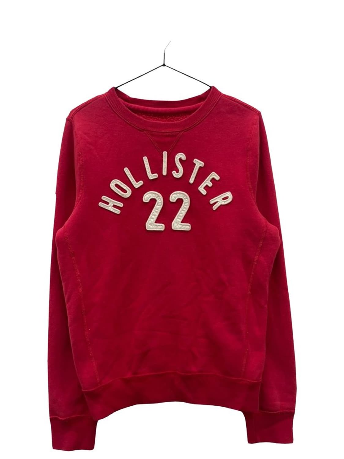 미디움 홀리스터 올드스쿨 로고 y2k 레드 긴팔맨투맨티셔츠 상품이미지1