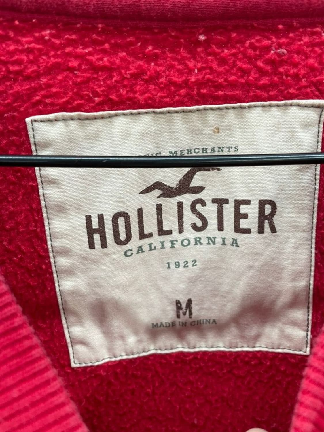 미디움 홀리스터 올드스쿨 로고 y2k 레드 긴팔맨투맨티셔츠 상품이미지7