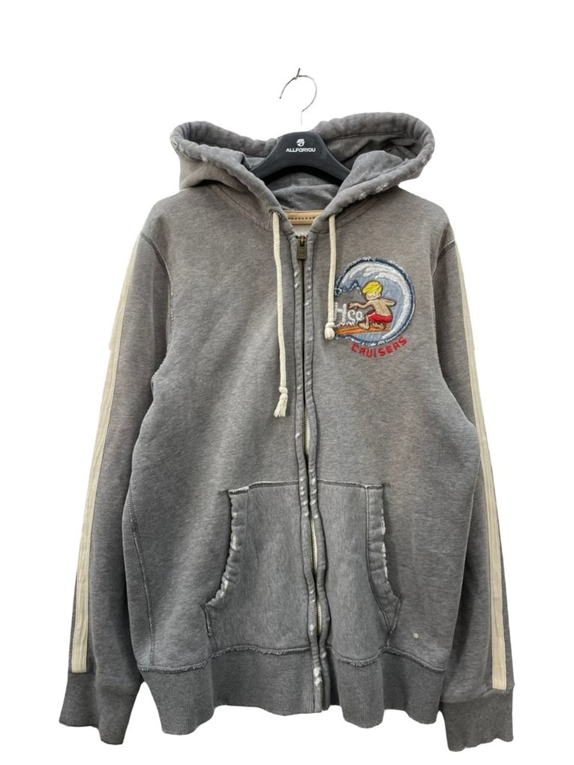 미디움 홀리스터 waxers 올드스쿨 등판로고 후드집업 후디 y2k 상품이미지1