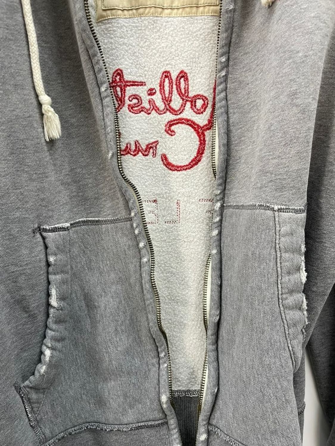 미디움 홀리스터 waxers 올드스쿨 등판로고 후드집업 후디 y2k 상품이미지6