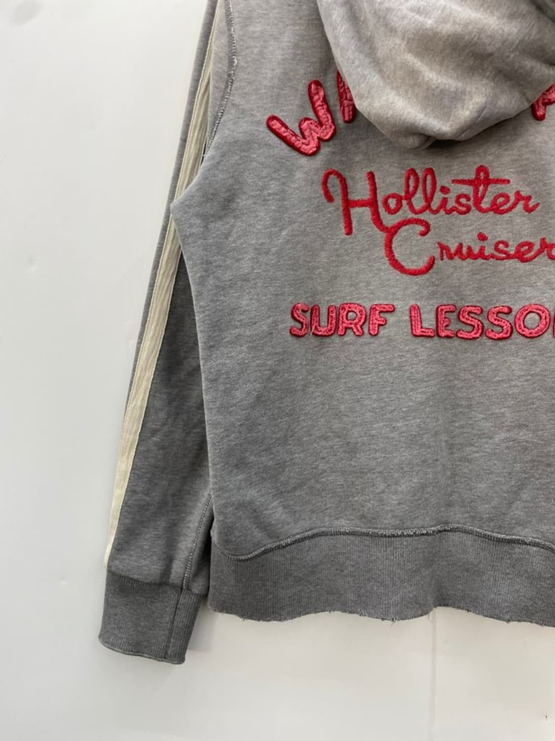 미디움 홀리스터 waxers 올드스쿨 등판로고 후드집업 후디 y2k 상품이미지7