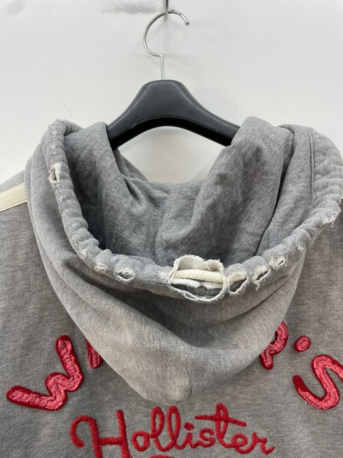 미디움 홀리스터 waxers 올드스쿨 등판로고 후드집업 후디 y2k 상품이미지8