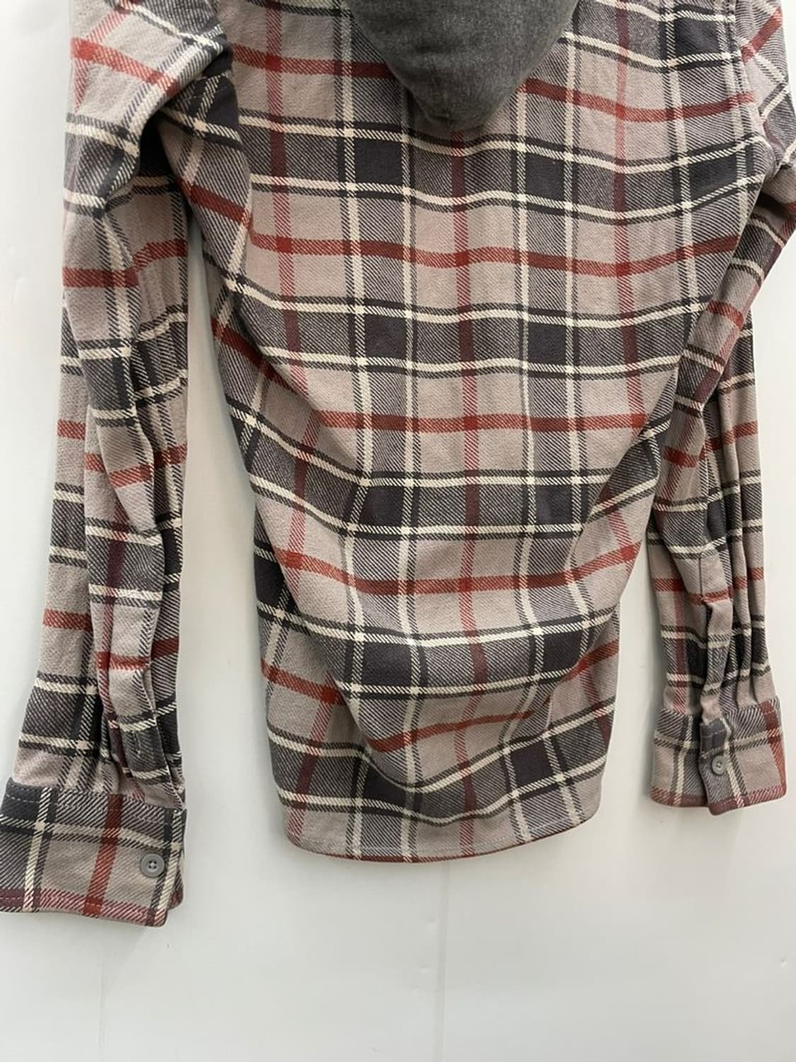 xl 슈퍼드라이 체크 오버핏 후디 셔츠 남방 빈티지 올드스쿨룩 상품이미지3