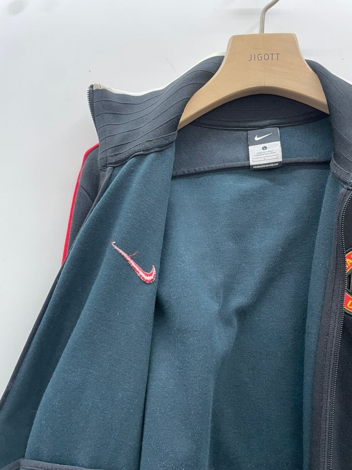 100 나이키 맨체스터 유니이티드 맨유 블랙 져지 트레이닝탑 상품이미지7