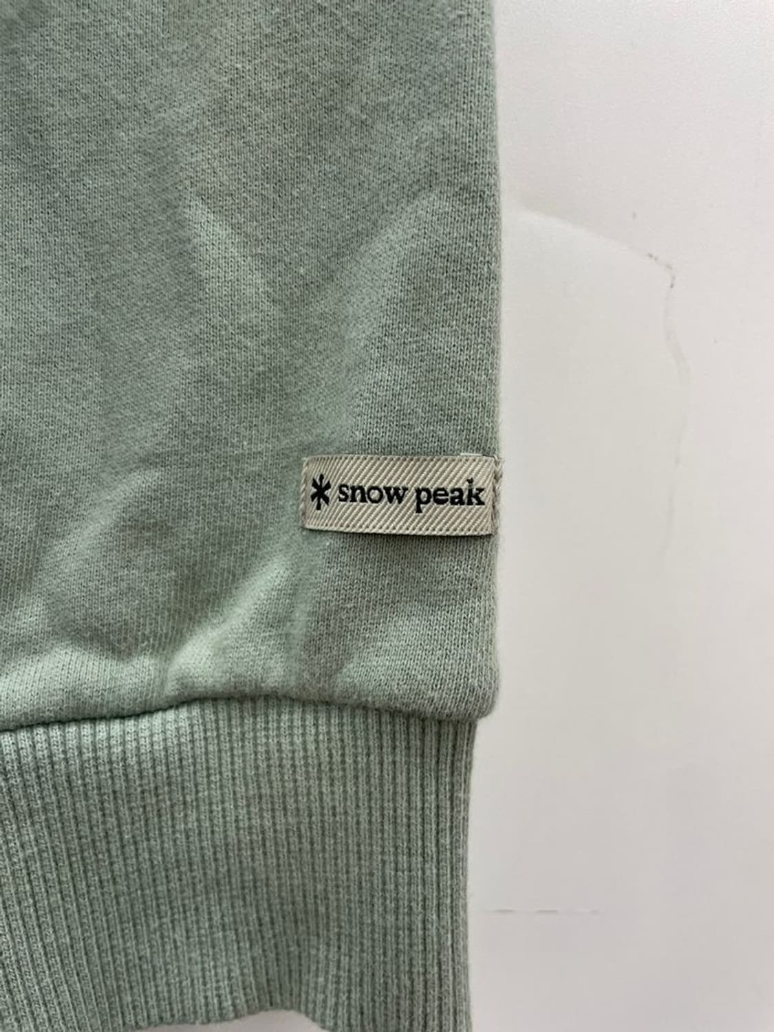 95 스노우피크 프린팅 로고 오버핏 카키 맨투맨 티셔츠 상품이미지7