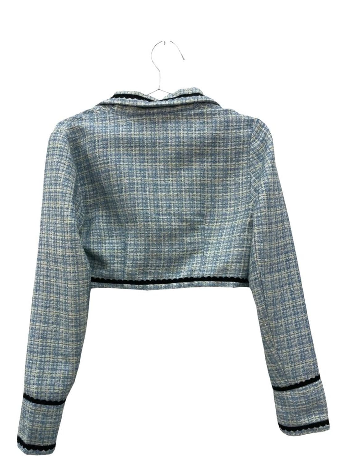 xs Cider 샵사이다 새상품 여자 트위트 크롭 자켓 데드스탁 상품이미지3