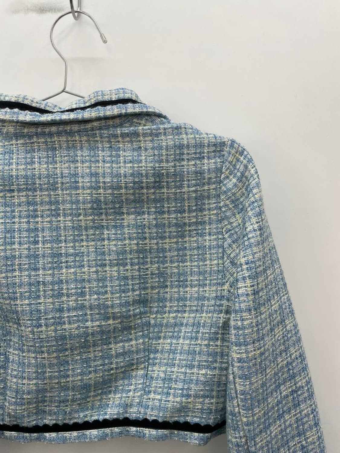 xs Cider 샵사이다 새상품 여자 트위트 크롭 자켓 데드스탁 상품이미지5