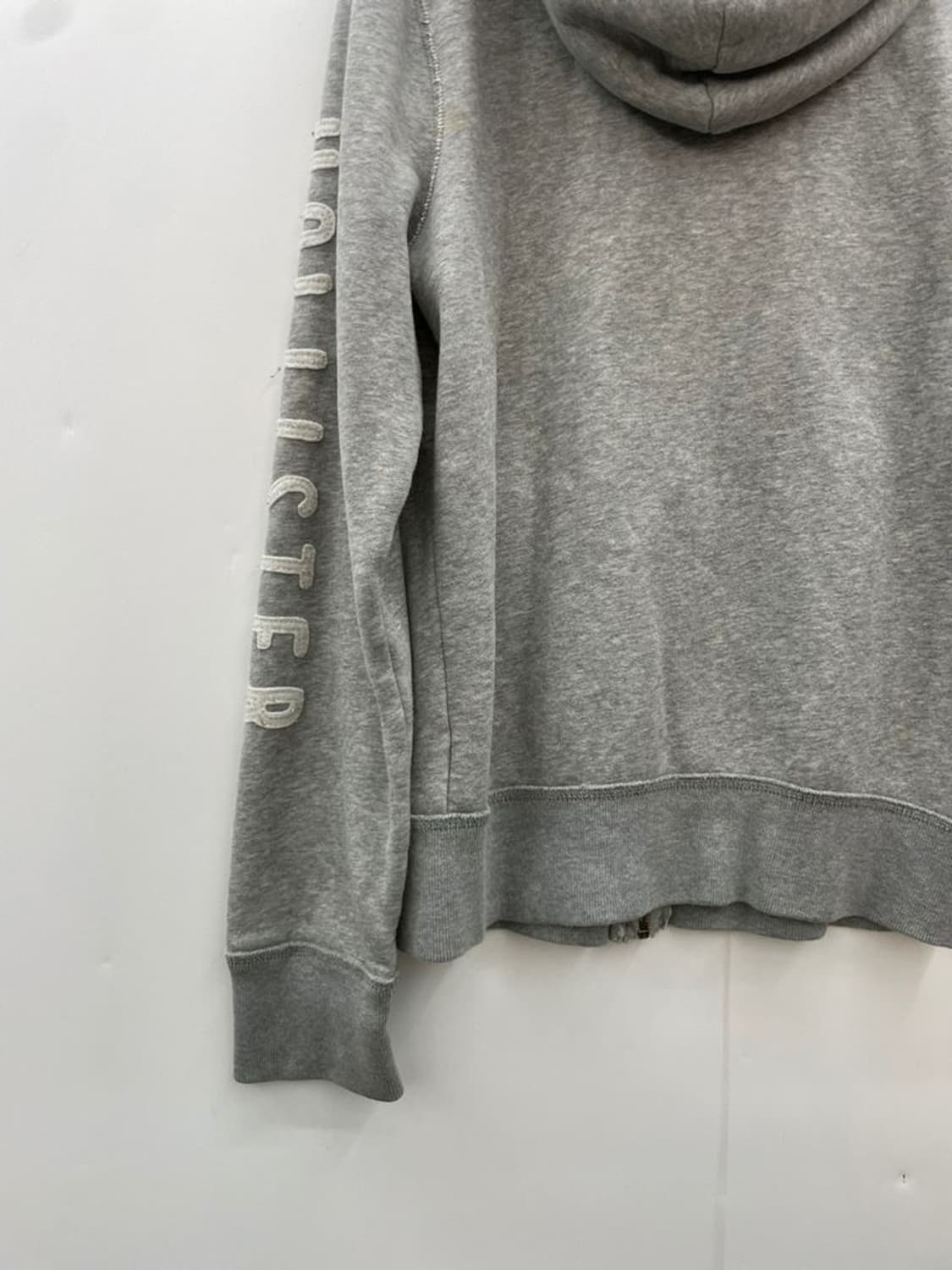 스몰 홀리스터 오버핏 올드스쿨 y2k 후드집업 회색 후디 상품이미지3