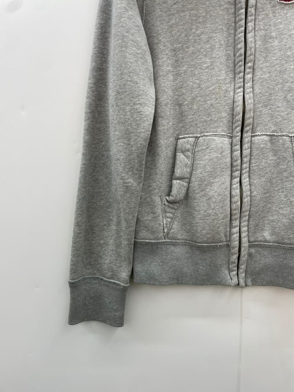 스몰 홀리스터 오버핏 올드스쿨 y2k 후드집업 회색 후디 상품이미지4