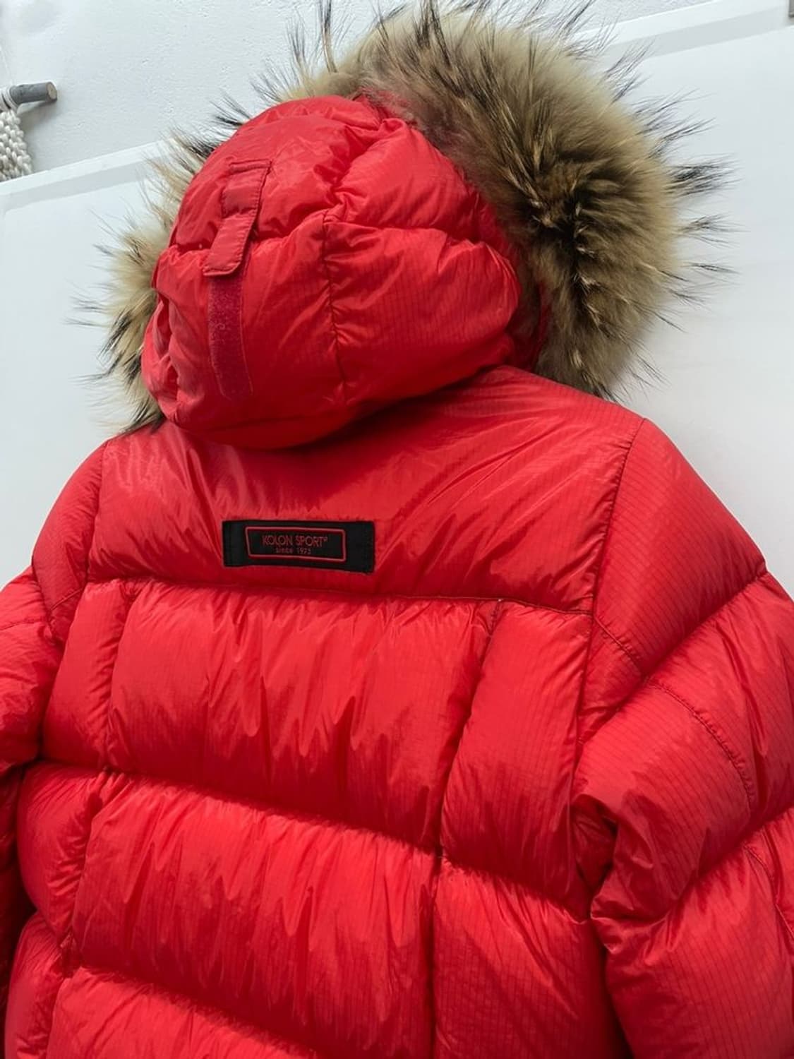 95 여성 코오롱 안타티카 패딩 올드스쿨 빈티지룩 겨울잠바 상품이미지3