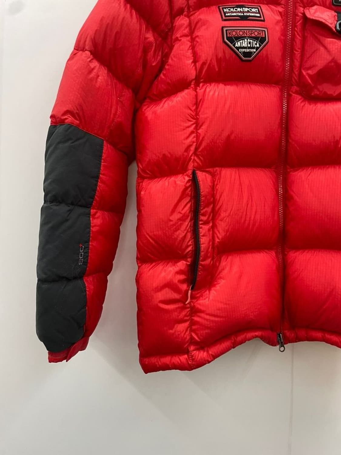 95 여성 코오롱 안타티카 패딩 올드스쿨 빈티지룩 겨울잠바 상품이미지5