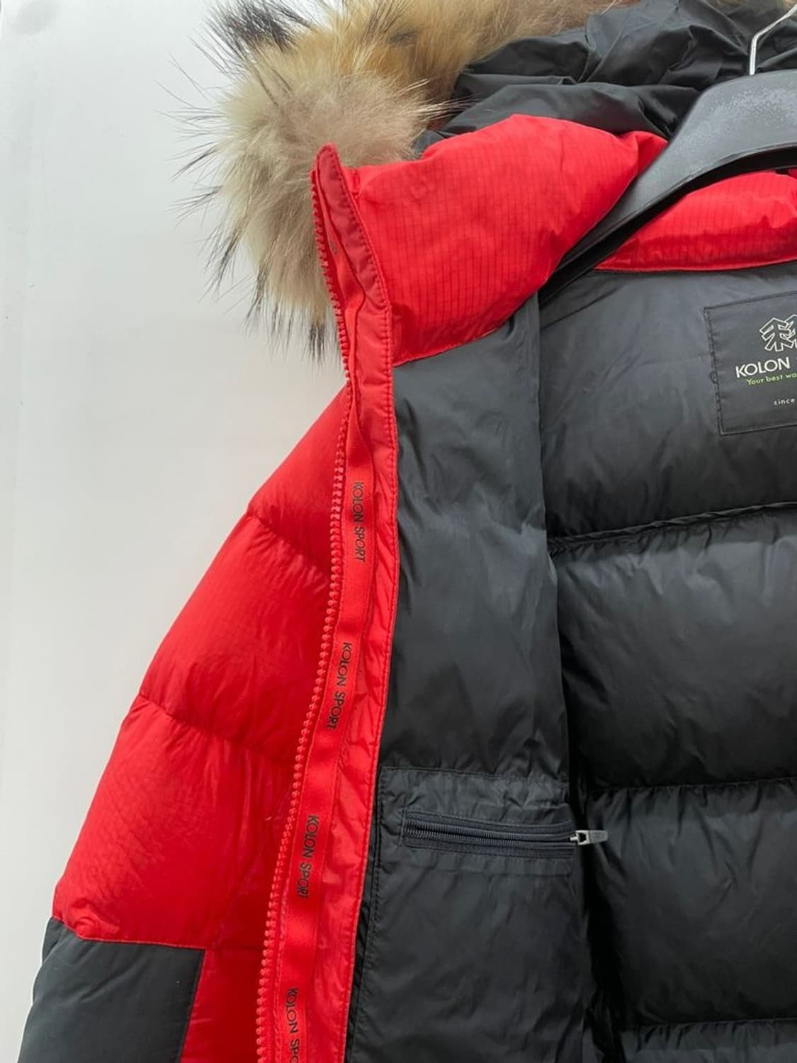 95 여성 코오롱 안타티카 패딩 올드스쿨 빈티지룩 겨울잠바 상품이미지7