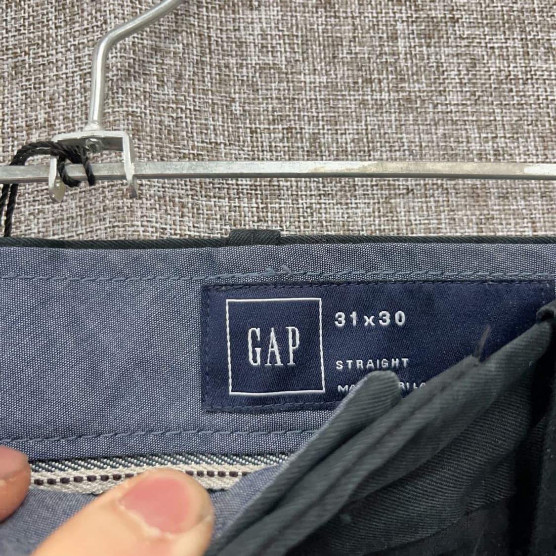 갭 블랙 코튼팬츠 M00148 상품이미지3