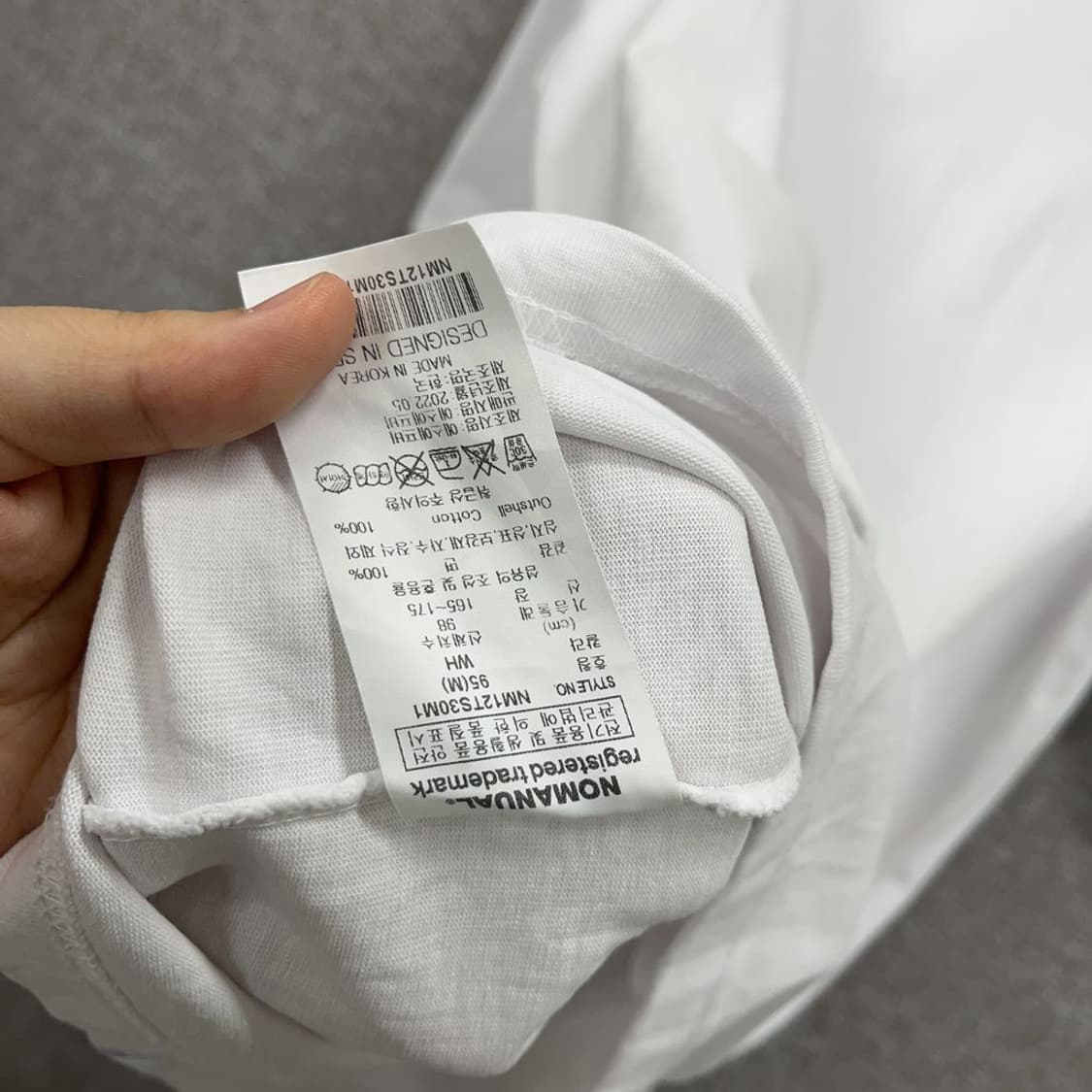 노메뉴얼 프린팅 반팔티 100 K03233 상품이미지4