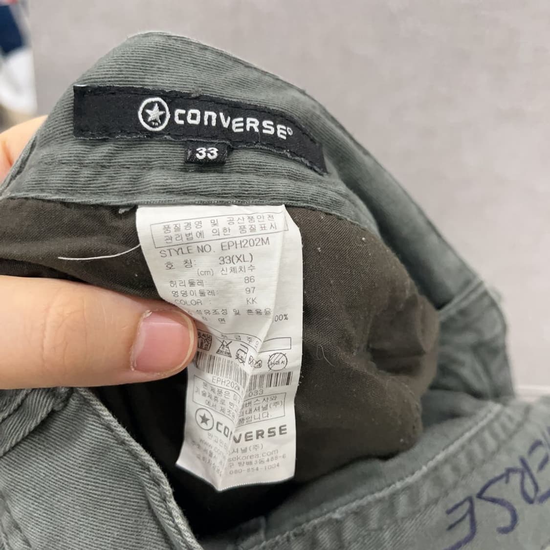 컨버스 빈티지 카고팬츠 반바지 33인치 K03299 상품이미지4