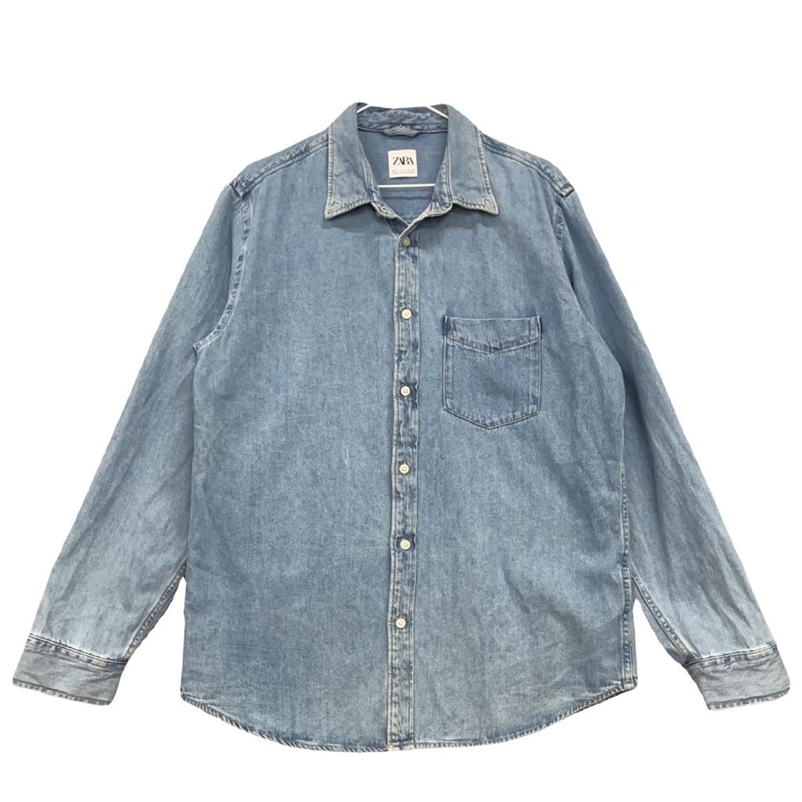 자라 ZARA 데님 포켓 청셔츠 100 K03376 상품이미지1