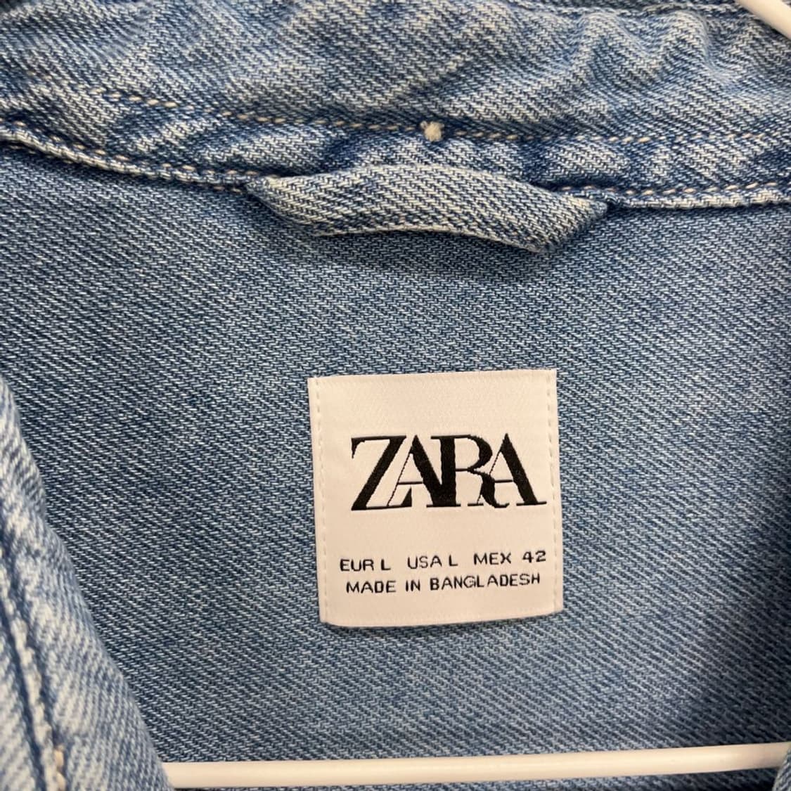 자라 ZARA 데님 포켓 청셔츠 100 K03376 상품이미지3